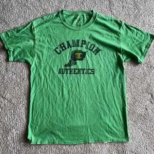 Like New Champion Gear Men's SS Green Tee, Vintage Style, Size L